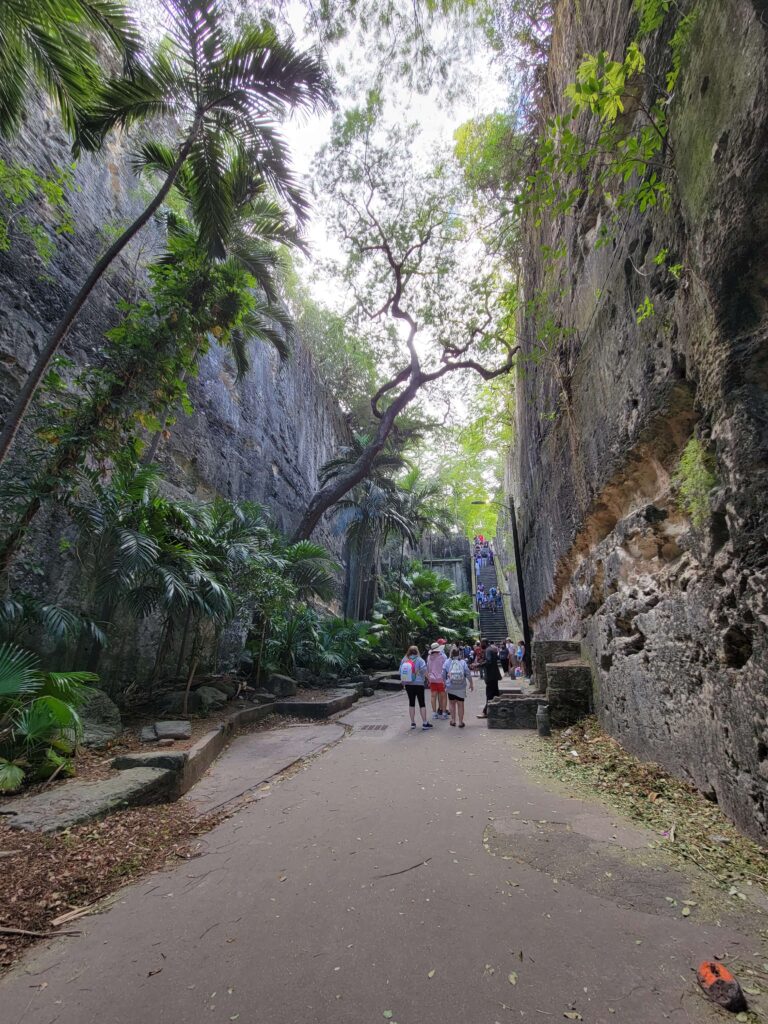 The Queen's staircase is free to visit and a perfect budget friendly option for Nassau.