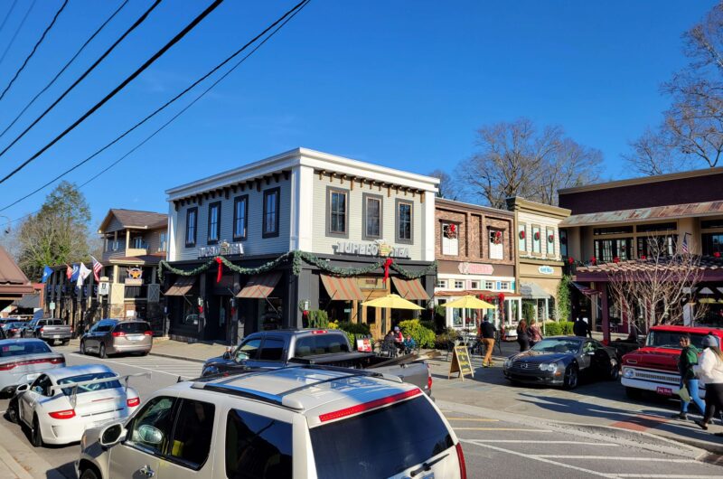 Getting lost on the main street is a great thing to do on your day trip to Blue Ridge, GA.