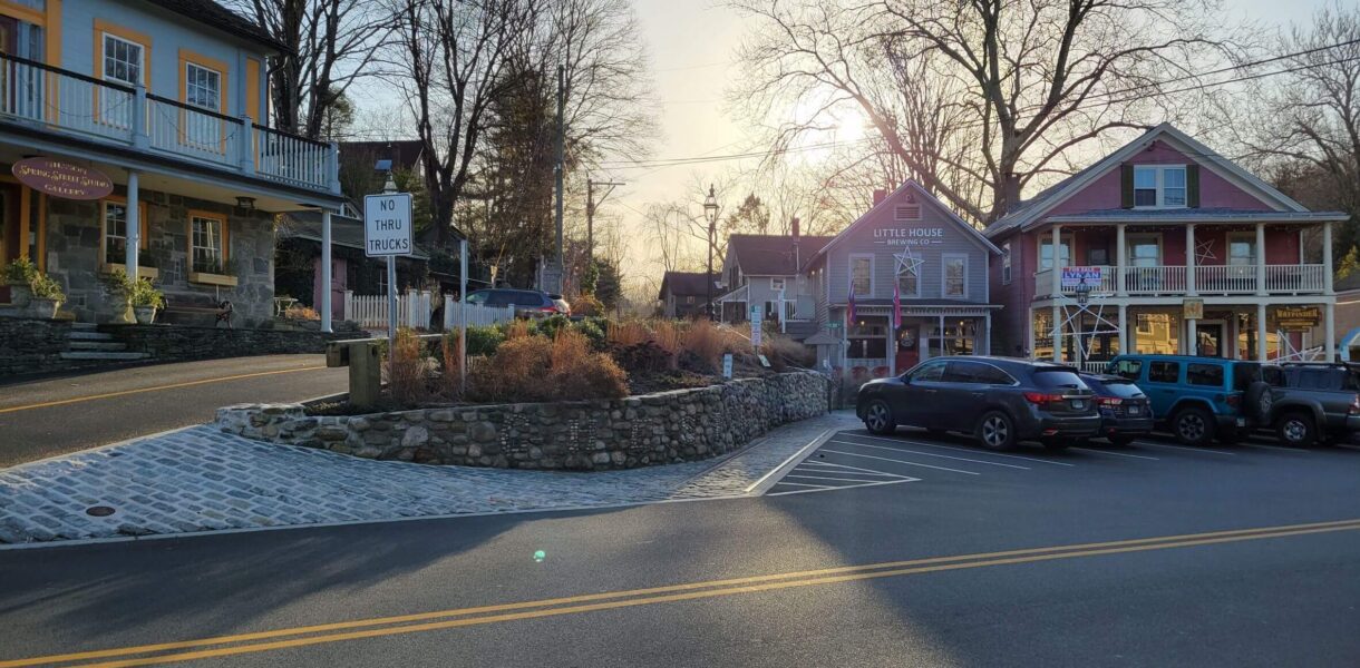 A view of the main street in Chester, CT.