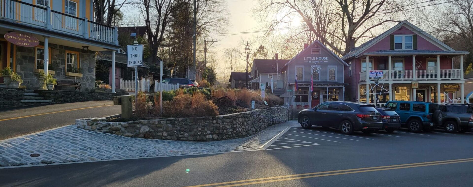 A view of the main street in Chester, CT.