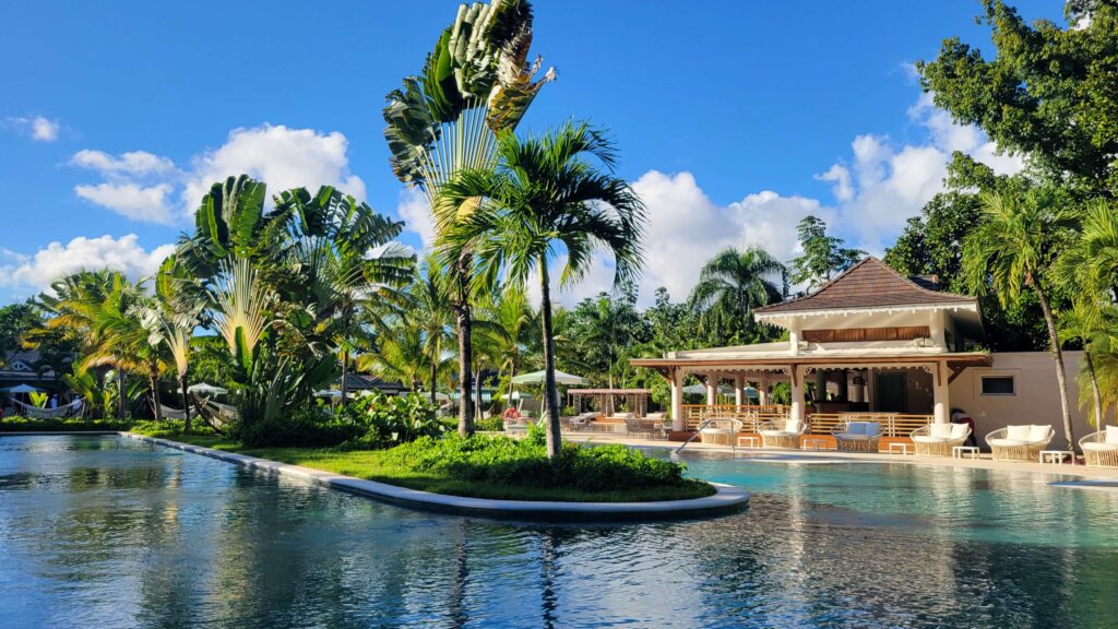 Quiet pool at Cayo Levantado