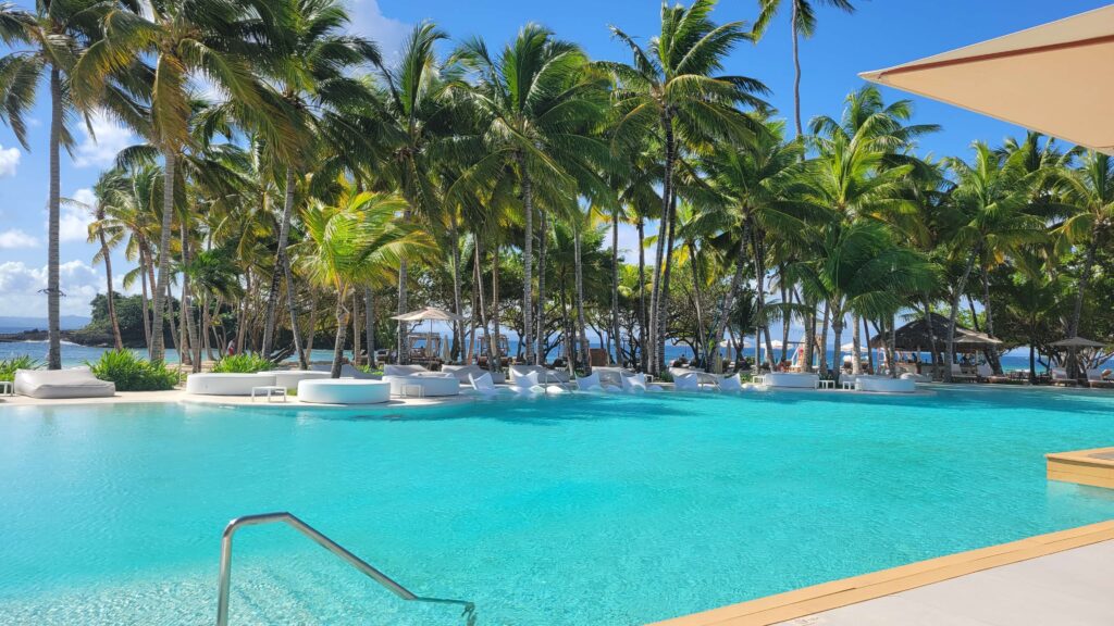 Carey pool at Cayo Levantado