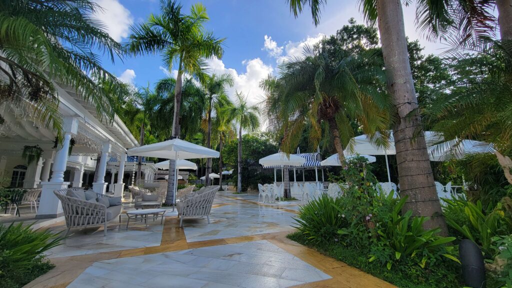 Outdoor Plaza at Cayo Levantado Resort