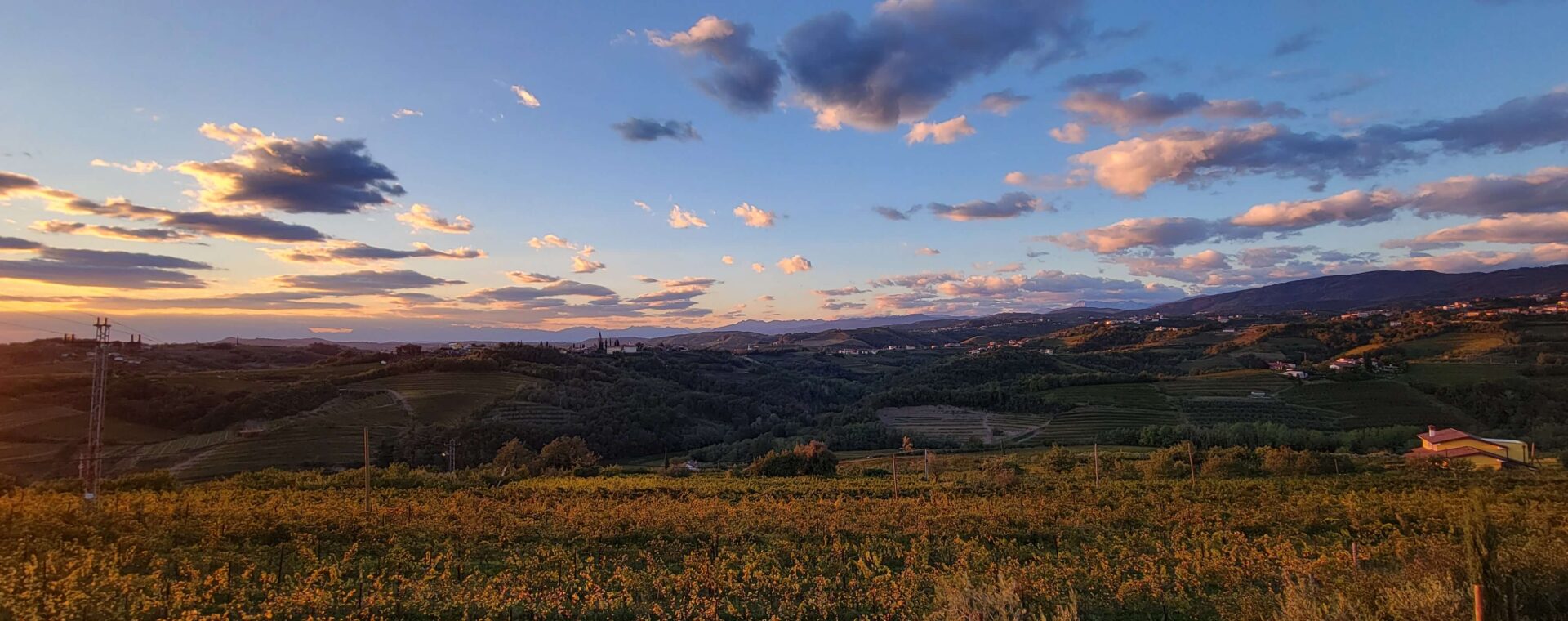 Views of Goriska Brda from Villa Eva