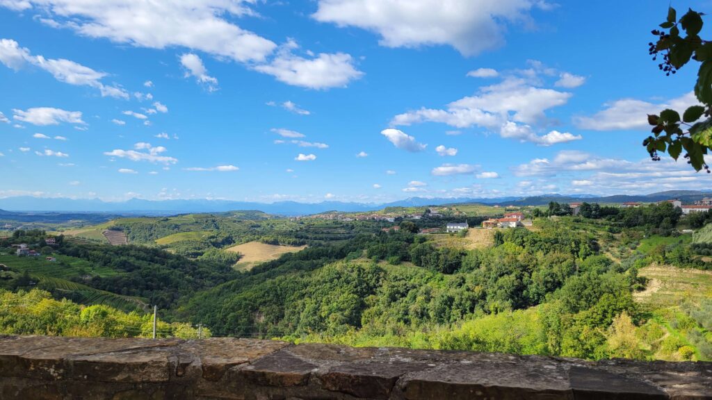Amazing views at Vinoteka Brda in Smartno.